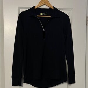 Xersion Black Quarter-Zip Women's Activewear Top